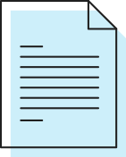 Icon representing a file